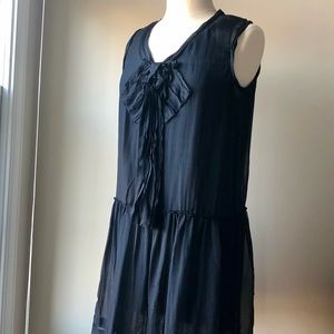 Tracy Porter Black Silk Dress with Lining Size 6